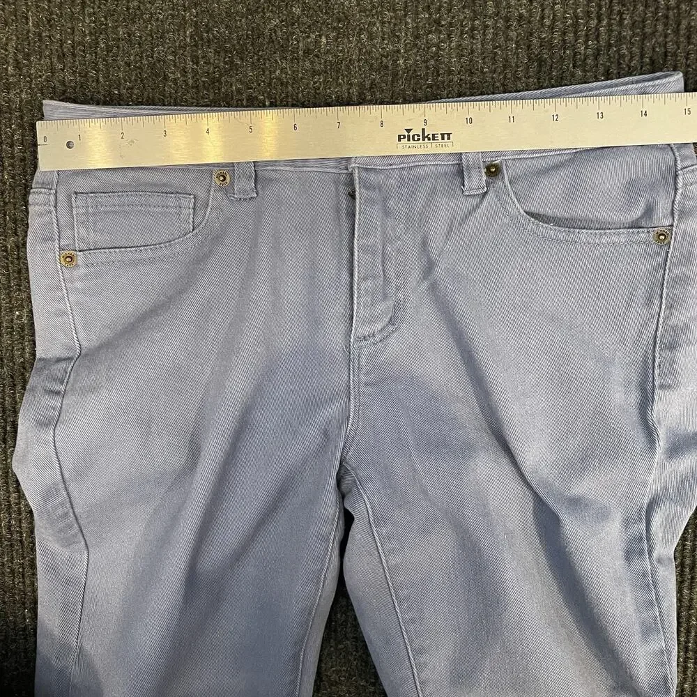 Michael Kors Women’s Blue Gray Cropped Stretch Jeans 5-Pocket size 4